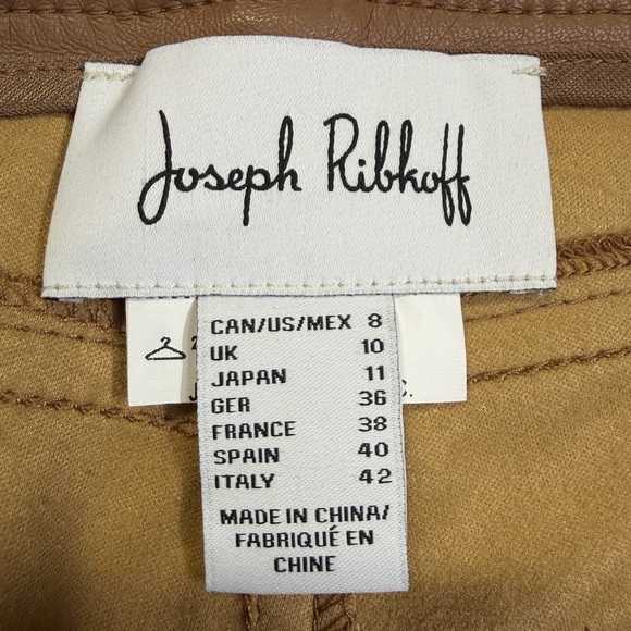 WOMEN'S JOSEPH RIBKOFF | FAUX LEATHER SLIMMING PANTS - Picture 8 of 9